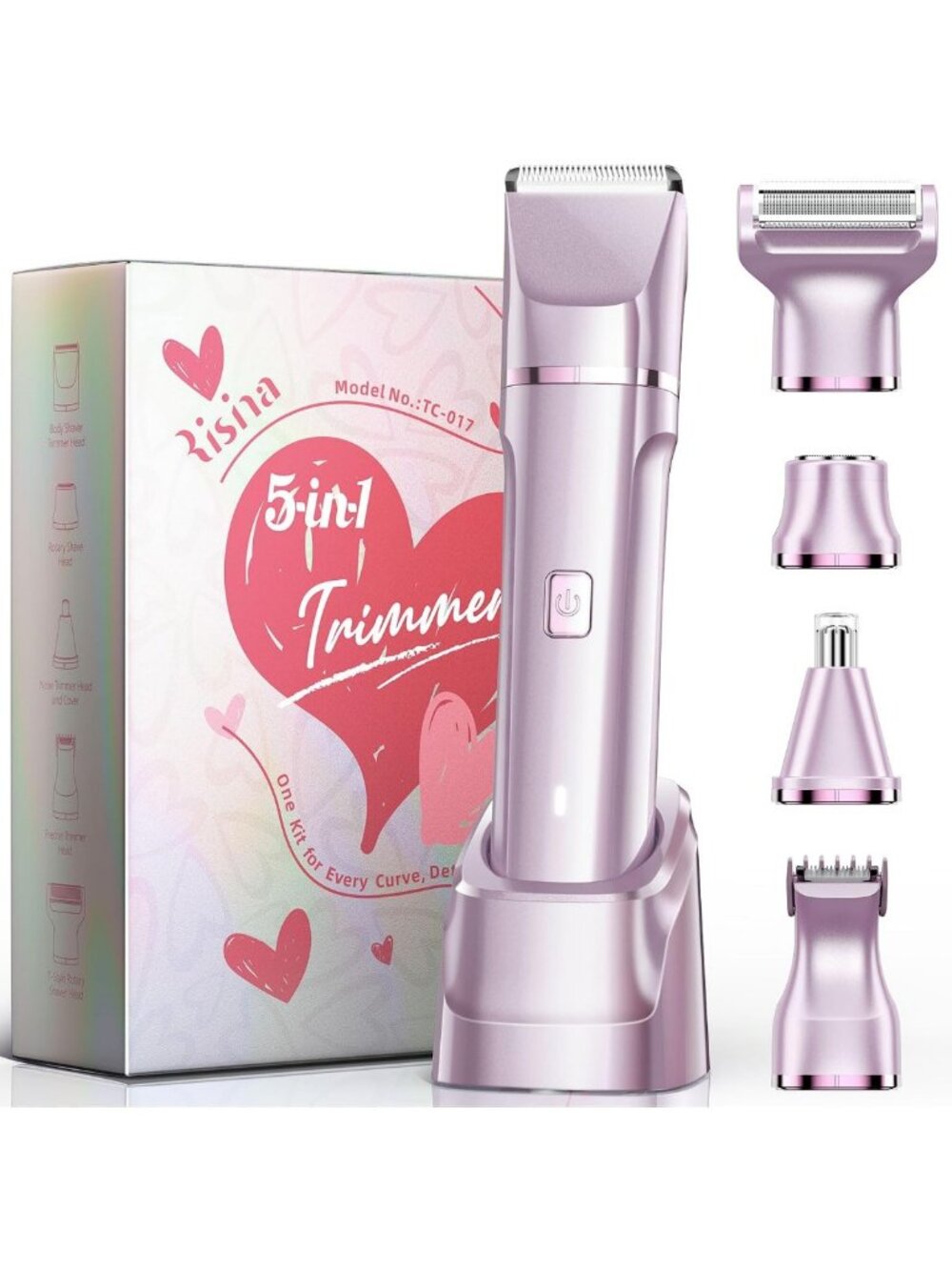 5-in-1 Bikini Trimmer for Women | Full Body Shaver & Self-Care Gift